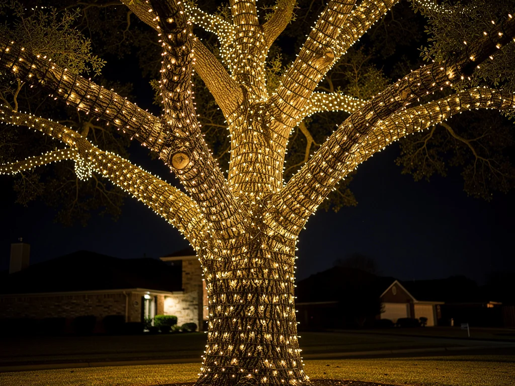 Home decorated with professional Christmas and holiday lighting